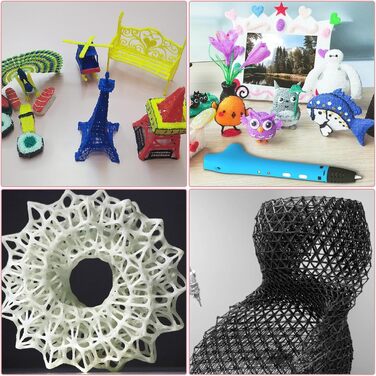 Мм нитка 3D Pen Filament 20 кольорів, 5M кожен колір, 3D Pen Filament для дорослих, 3D Pen Filament Accessories для 3D Pen і 3D-принтера, 3D Pen Filament PCL, 1,75