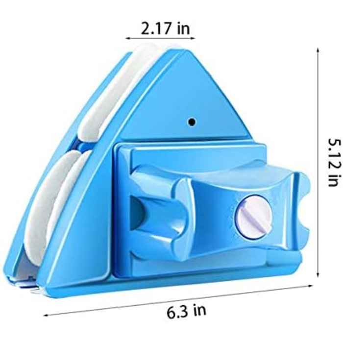 Двосторонній склоочисник Магнітний очищувач вікон 5 регульованих магнітних щіток для чищення Інструмент для товщини скла 4-28 мм Магнітний інструмент для чищення скла