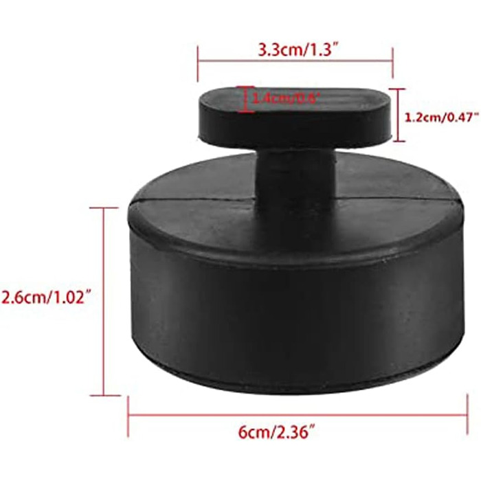 Гумовий підйомник TKSE, 4 шт. и Гумова підйомна колодка домкрата для адаптера Corvette C5 C6 C7 Jack Point Pad