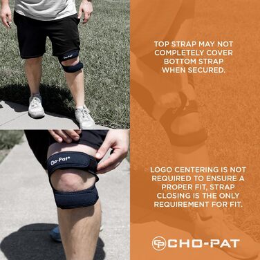 Чохол на коліно Cho-Pat маленький чорний Dual Action Knee Strap