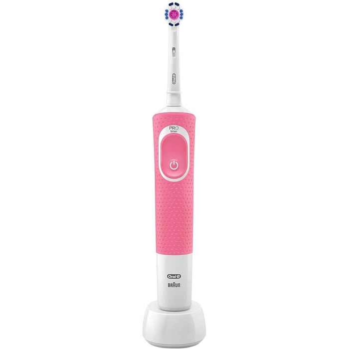 Електрична щітка Oral-B D1004131WPK Oral-B Vitality 100 Crossaction, 1 ручка, 1 насадка, рожева