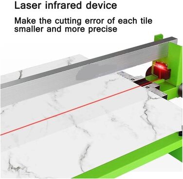 Ручний плиткоріз WLLKIY Ручний плиткоріз, інфрачервоний лазерний позиціонуючий плиткоріз, штовхач, професійний ручний інструмент для різання порцеляни та кераміки (900 мм)