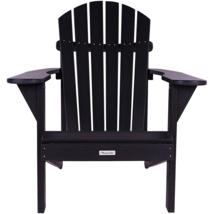 Садове крісло MaximaVida Adirondack Montreal Black - Низькі витрати на обслуговування 79 x 80 x 88 см