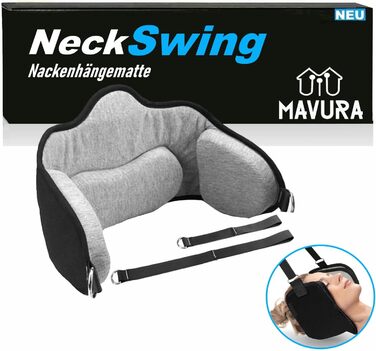 Гамак для шиї NeckSwing преміум-класу, гамак для шиї, гойдалка для шиї (масажер для шиї, напруга шиї, розгинач шиї), розтяжка для шиї, розтяжка для шиї, розтяжка для шиї