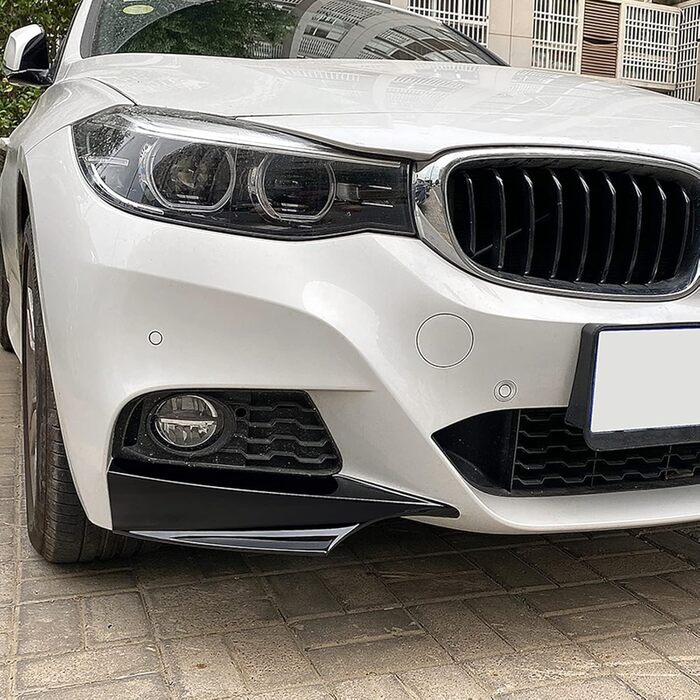 Для BMW 3 Series GT F34 320i 325i M Sport 2014-2019 передня бічна кутова спойлер глянець чорний глянець чорний