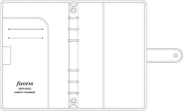 Органайзер Filofax 22472 Saffiano, червоний