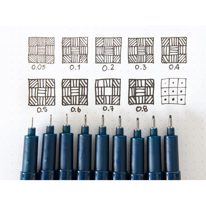 Ручка EDDING 1880 Precision Fine - чорна - 10 ручок - ширина лінії 0,25 мм - Fineliner для точного письма та ескізів - тонкий наконечник з металевою рамкою - підходить для лінійок і трафаретів