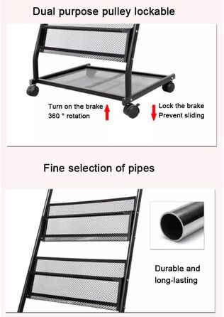 Шаровий стелаж для журналів на колесах, підставка для брошур, підлоговий мобільний металевий дисплей, для виставок, торгових центрів, офісів (колір білий, розмір 48 x 39 x 110 см) Білий 48x39x110cm, 3-