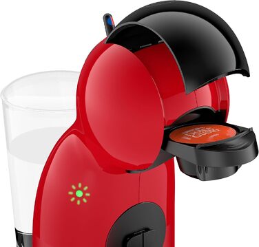 Кавова капсульна машина Krups KP1A35 Nescaf Dolce Gusto Piccolo XS 15 бар ультракомпактний Еспресо високого тиску Понад 30 кавових творінь Автоматичне вимкнення Червоний/Чорний Червоний і чорний