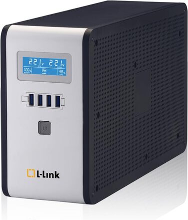 Блок живлення інтерактивної системи L-Link Sai 1600 ВА з РК-дисплеєм, чорний