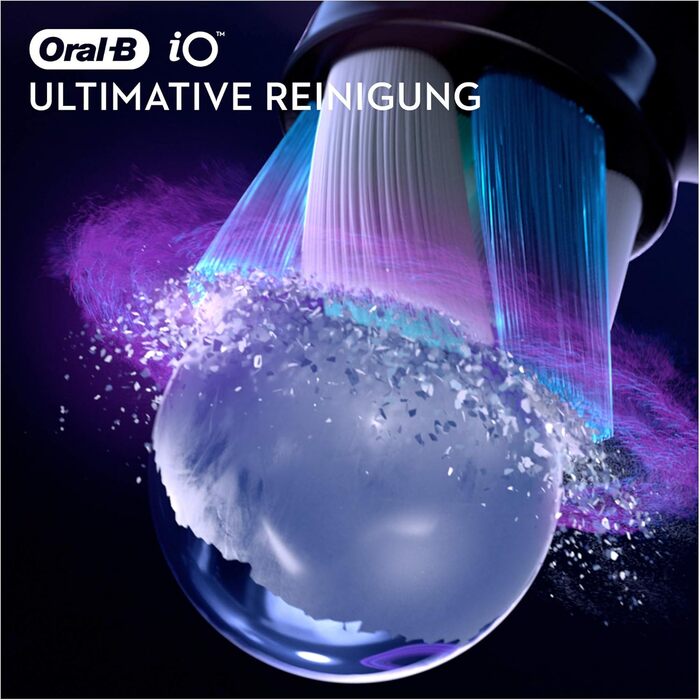 Щітки для чищення Oral-B iO Ultimate для електричної зубної щітки, 4 шт. и, Ultimate Tooth Cleaning з технологією iO, Насадка для зубних щіток Oral-B, чорна, 4 упаковки 4 шт. и (1 упаковка)