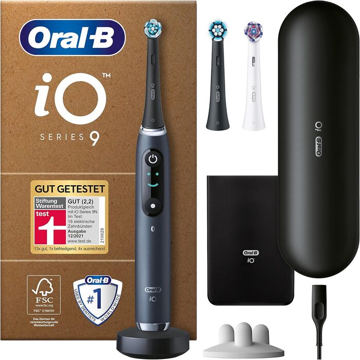 Електрична зубна щітка Oral-B iO Series 9 Plus Edition та електрична зубна щітка/електрична зубна щітка iO Series 9 Plus Edition, ПЛЮС 3 щітки