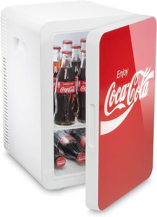 Міні-холодильник Coca-Cola MBF20 Classic Mini термоелектричний, червоний/білий, 20 л, холодильна камера з функцією охолодження та підігріву, 12/230 В Coca-Cola Classic