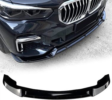 Автомобільний передній спойлер для BMW X5 G05 M Sport 2019 2020 2021 2022, Спойлер переднього бампера автомобіля Canards Губа переднього нижнього бампера Protector, B-Nero Normal B-Nero