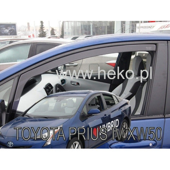 АВТОМОБІЛЕБУДУВАННЯ Дефлектор вітру підходить для Prius 4, Xw50 2016-2022, дефлектори дощу Heko, тоновані, комплект з 2 шт. , передній, аеродинамічний