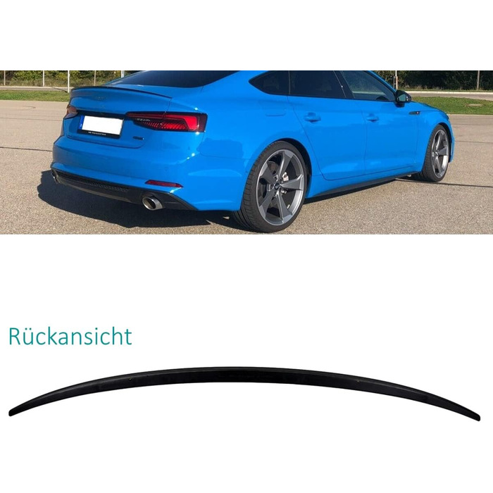 Комплект Sport Rear Spoiler Rear Lip Carbon Look сумісний з Audi A5 B9 Sportback з модельного ряду 2016-2020 також RS DM Autoteile 4328