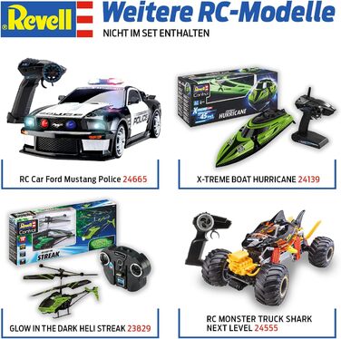 Гусеничний екскаватор Revell Control 24924 RC Digger 2.0, ланцюговий привід, змінні лопата і захват для дерев, підходить для використання на відкритому повітрі, акумуляторна батарея Екскаватор з дистанційним керуванням, 2,4 ГГц, жовтий Екскаватор 2.0