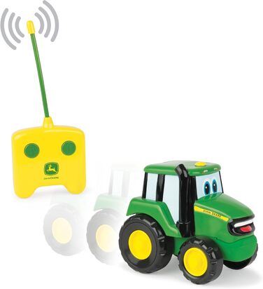 Іграшковий трактор John Deere 'Johnny Tractor зеленого кольору, дитячий трактор на дистанційному управлінні з пластику, від 18 місяців, для гри та колекціонування, дитячі машинки, для приміщення та вулиці, іграшка для хлопчиків Трактор на дистанційному уп