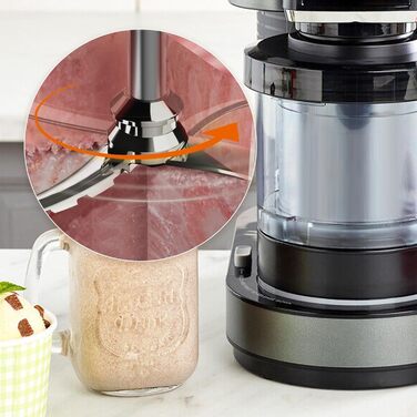 Змінне лезо весла, сумісне з Ninja Ice Creami Makers серії NC300, лезо для змішування з нержавіючої сталі для Ninja Creamerizer NC299AMZ NC301 CN305A CN301CO