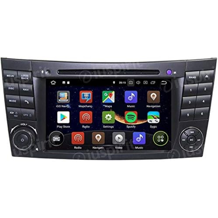 Автомагнітола 2 DIN Navi Mercedes E-Class W211 / Mercedes G-Class W463 / Mercedes CLK W209 / CLS Class W219 / E200 / E240 / E270 / E280 / E30 CARPLAY RDS, 11 GPS DVD USB SD WI-FI Bluetooth