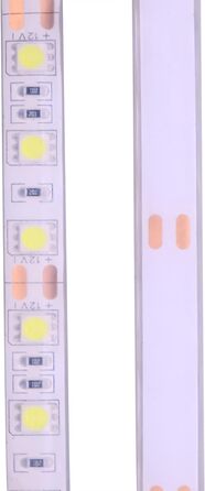 Підводна світлодіодна стрічка IP68 Водонепроникний комплект, 5050 60 світлодіодів/м Водонепроникна стрічка 3000K Теплий білий з адаптером 230В (Теплий Білий, 5.00) Теплий білий 5.0 метрів