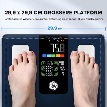 Ваги GE Body Fat Scale Perenson Scale Digital Body Analysis Scale ваги з жиром і мязовою масою тіла до 220 кг Bluetooth Body Scale з додатком