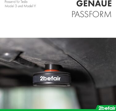 Гумова накладка Точка кріплення Точка підйому Адаптер точки підйому Сумісний з Tesla Model 3 / Model Y Зроблено в Німеччині, 2befair Jack Pad Jack Pad