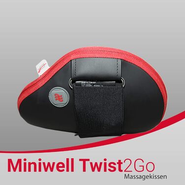 Масажна подушка Miniwell Twist2Go Casada Масажна подушка Shiatsu Heating Heat Function Бездротове бездротове використання масажу для шиї, плечей, спини для домашнього офісу