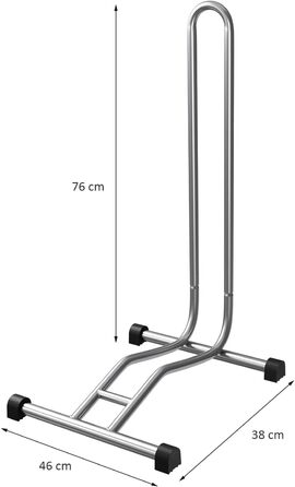 Велосипедна підставка WELLGRO - Сталева, надійна підставка - Колір сріблястий