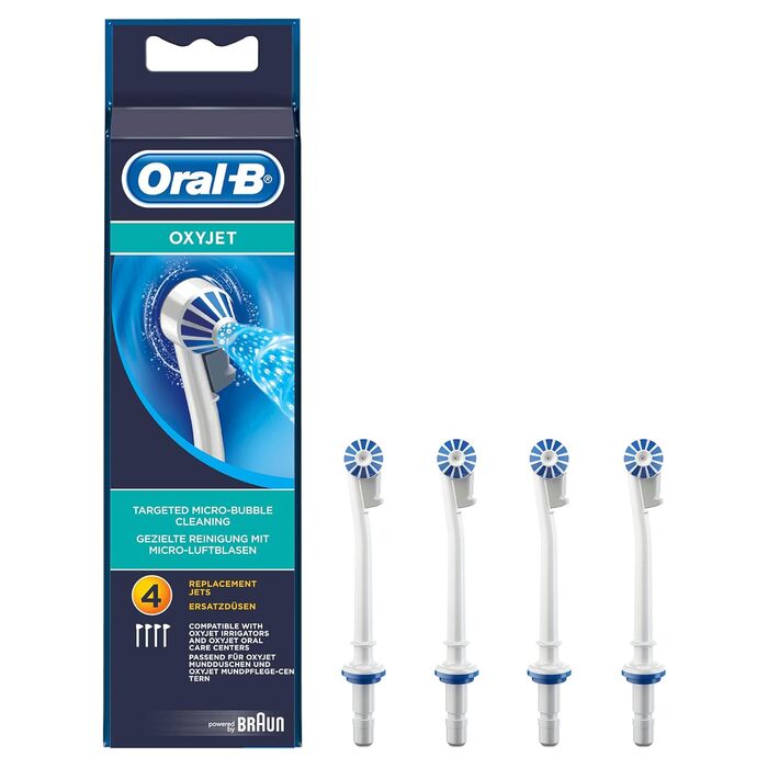 Гребінець для волосся Oral-B 80298118, 4 шт. , Синій, Білий, Синій, Білий, 14 г, Oral-B OxyJet, 33 мм, 60 мм