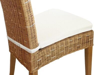 Подушка для крісла Amago Chair Cushion 42x44см Подушка для крісла Біла подушка з застібкою на липучці Набір розмірів 6 шт.