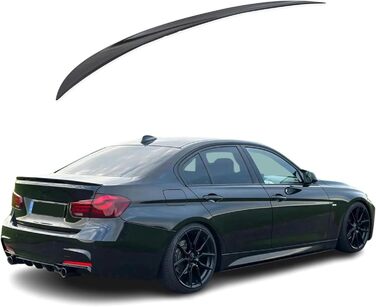 Задня спойлерна кромка для BMW 3 Series F30, F31, F34, F35 Чорний глянець