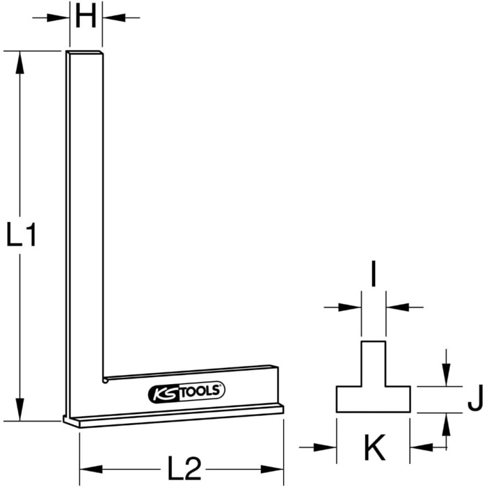 Упорний кронштейн до DIN 875/1, 300 мм, колір 300 мм, 300.0214