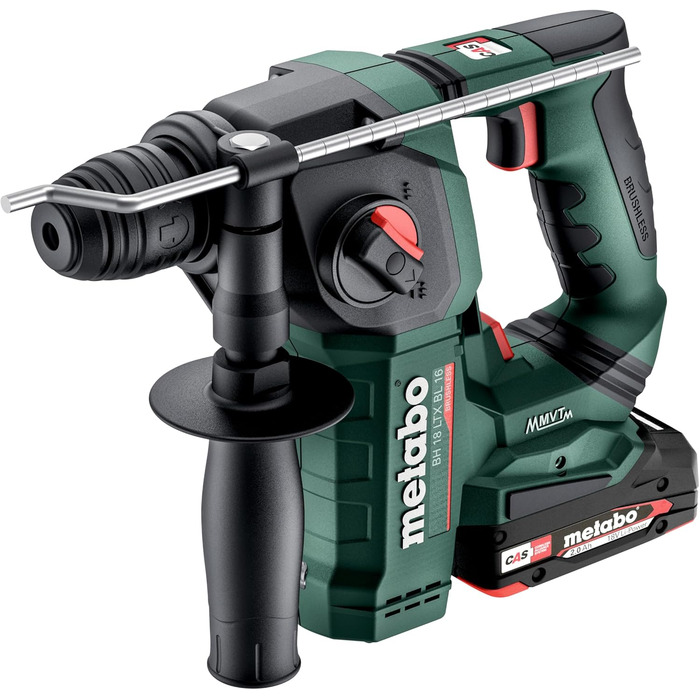 Акумуляторний перфоратор Metabo BH 18 LTX BL 16 - 600324500 - 18 В - Перфоратор з безщітковим двигуном для довбання та свердління - У комплекті з акумулятором та зарядним пристроєм