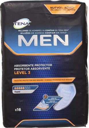 Вкладиші TENA For Men Level 1 - 4 упаковки / 4 x 24 96 шт. (16 шт. (1 упаковка))