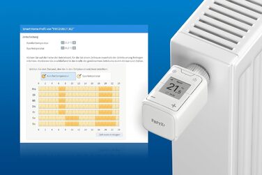 Фріц Інтелектуальний терморегулятор AVM DECT 302 для ефективного опалення та оптимального комфорту у вашому розумному домі, працює з найпоширенішими радіаторами та FritzBox із вбудованим