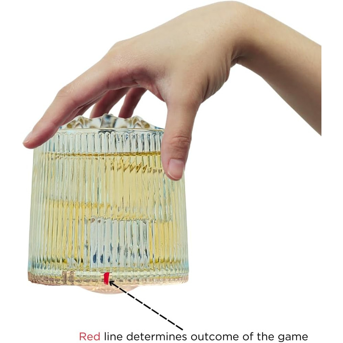 Набір старовинних склянок для віскі Smiths Mason Jars 190 мл (6,4 унції), що обертається, ром, що гойдається, з іграми - кубики, рулетка, магічна куля 8, правопис - покращують ваш досвід пиття.
