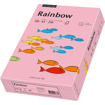 Папірус 88042546 принтер Папір Rainbow 120 г/м, А4 250 аркушів рожевий