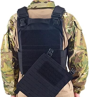 Оновлення військового JPC Lasercut Plate Carrier Airsoft Тактичний захисний жилет з 1000D нейлону QRS MOLLE Сумісний Plate Carrier Міцний жилет для чоловіків чорний