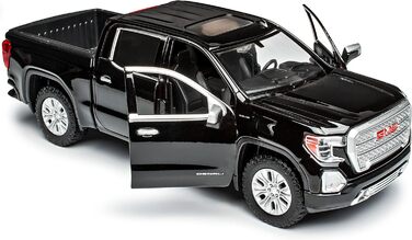 НОВИЙ G*M*C Sierra 1500 Denali Crew Cab Pick-Up Black 2019 1/27 1/24 Motormax Модель автомобіля з індивідуальним номерним знаком