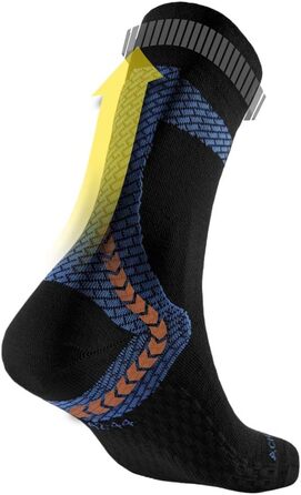 Шкарпетки Enforma Unisex Achilles Support Tape Шкарпетки XL Чорний, Синій