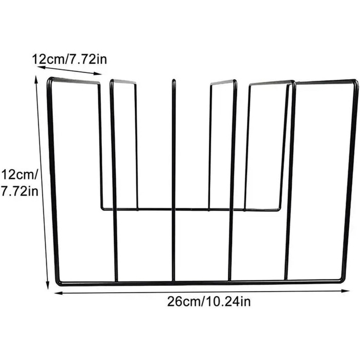 Стійка для газет Металева стійка для пластинок Чорна залізна стійка для вінілових пластинок Організатор файлів Книжкова полиця Тримач для газет Художній настільний органайзер Стійка для вінілу(ів)