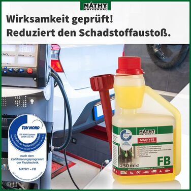 Паливна присадка MATHY-FB Gasoline Care, 250 мл - Присадка до бензину - Живить і очищає всю паливну систему двигуна - Присадка для бензину