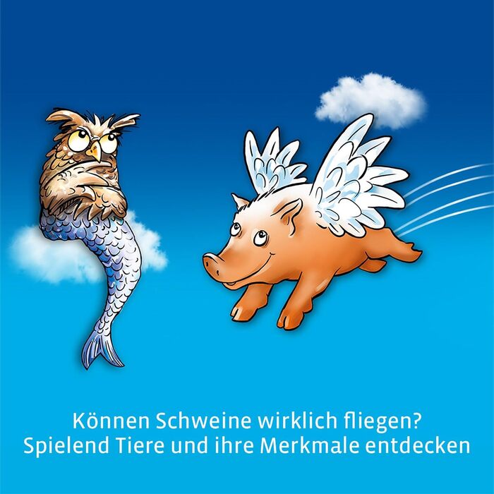 Чи вміють свині літати Відкрийте для себе тварин та їхні характеристики, дитяча гра від 5 років для 2-4 гравців, весела сімейна гра, 697952