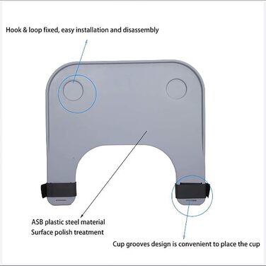 Універсальний столик SLZHEE з 2 підстаканниками Аксесуари для столу для інвалідного візка Знімний столик для інвалідного візка для інвалідів для обіду та читання