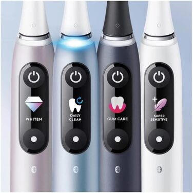 Електрична зубна щітка Oral-B iO Series 9, 2 щітки, 7 режимів чищення, догляд за зубами, магнітна технологія, кольоровий дисплей, зарядний дорожній кейс, чорний онікс