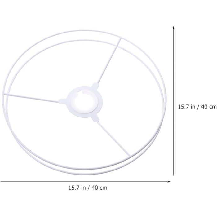 Комплект підвісного світильника Рамка абажура Порожня кільцева рама Металева дротяна рама підвісний абажур DIY E27 Заміна заліза Лампа для заміни плафону Настінний світильник Настільна лампа Торшер 40X40X1CM, 1