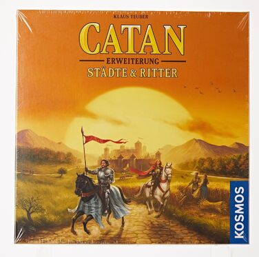 Розширення для Catan - The Game, настільна гра для 3-4 гравців віком від 12 років, грається тільки з базовою грою, Settlers of Catan, 682736 Catan - Cities & Knights