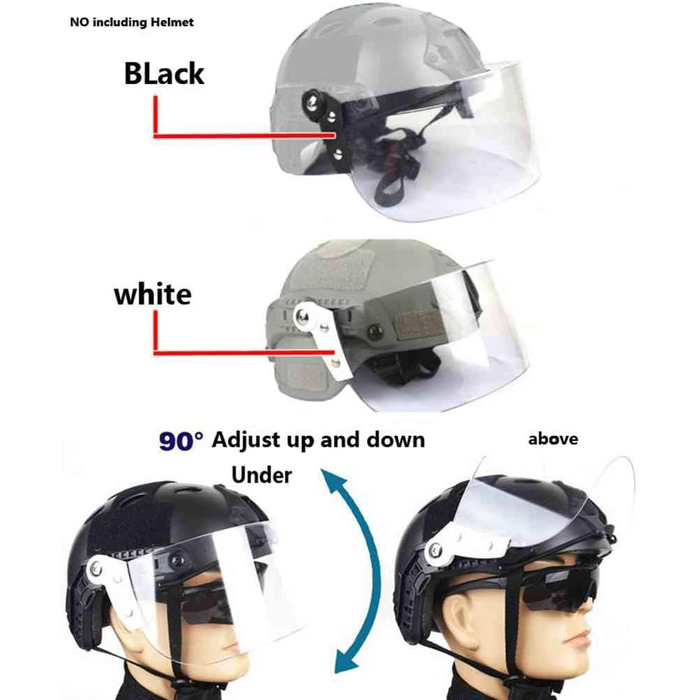 Тактичний шолом Окуляри Clear Riot Visor Face Shield Окуляри для страйкболу Аксесуари для страйкболу Пейнтбол