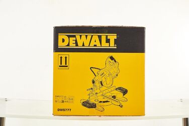 Панельна пила/дискова пила DEWALT (1800 Вт, регульоване огородження заготовки, індикатор лінії різу XPS, подовжувач тромбона з підшипниками ковзання та шарикопідшипниками SKF, блокування шпинделя) DWS777